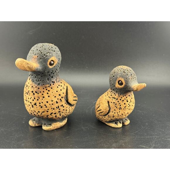 Pair of Signed Studio Pottery Ducks - Picture 1 of 6